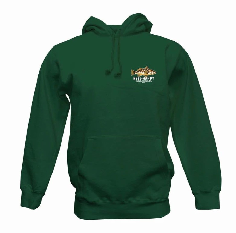 Fleece * | Coupon Reel Happy Co Harbor Stack Hoodie Dark Green