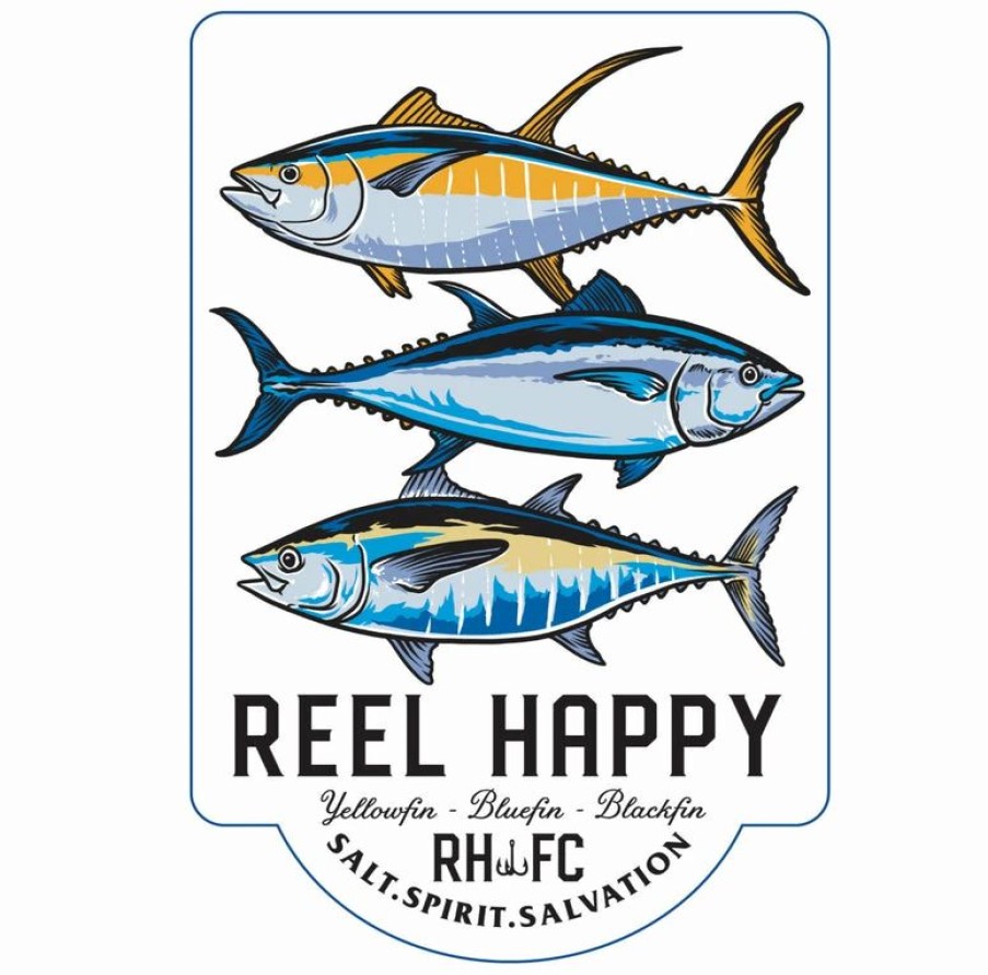 Decals & Accessories * | Cheap Reel Happy Co Tuna Stack Sticker