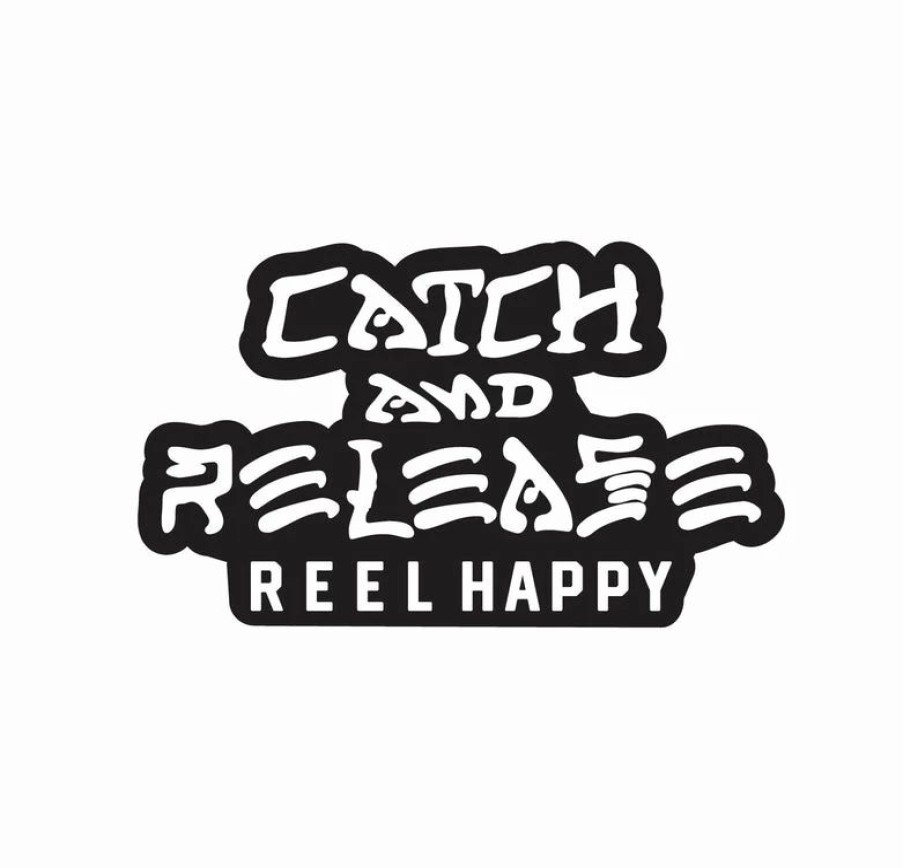 Decals & Accessories * | Best Deal Reel Happy Co Catch & Release Sticker