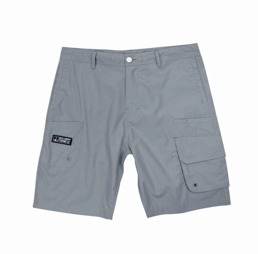 Bottoms * | Flash Sale Reel Happy Co Tek-Knowledge Hybrid Short Sharkskin