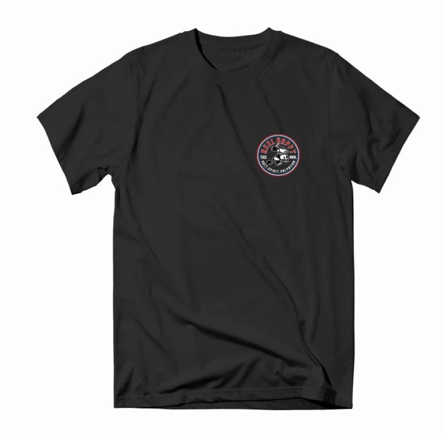 Graphic Tees * | Top 10 Reel Happy Co Explosive Tee Black