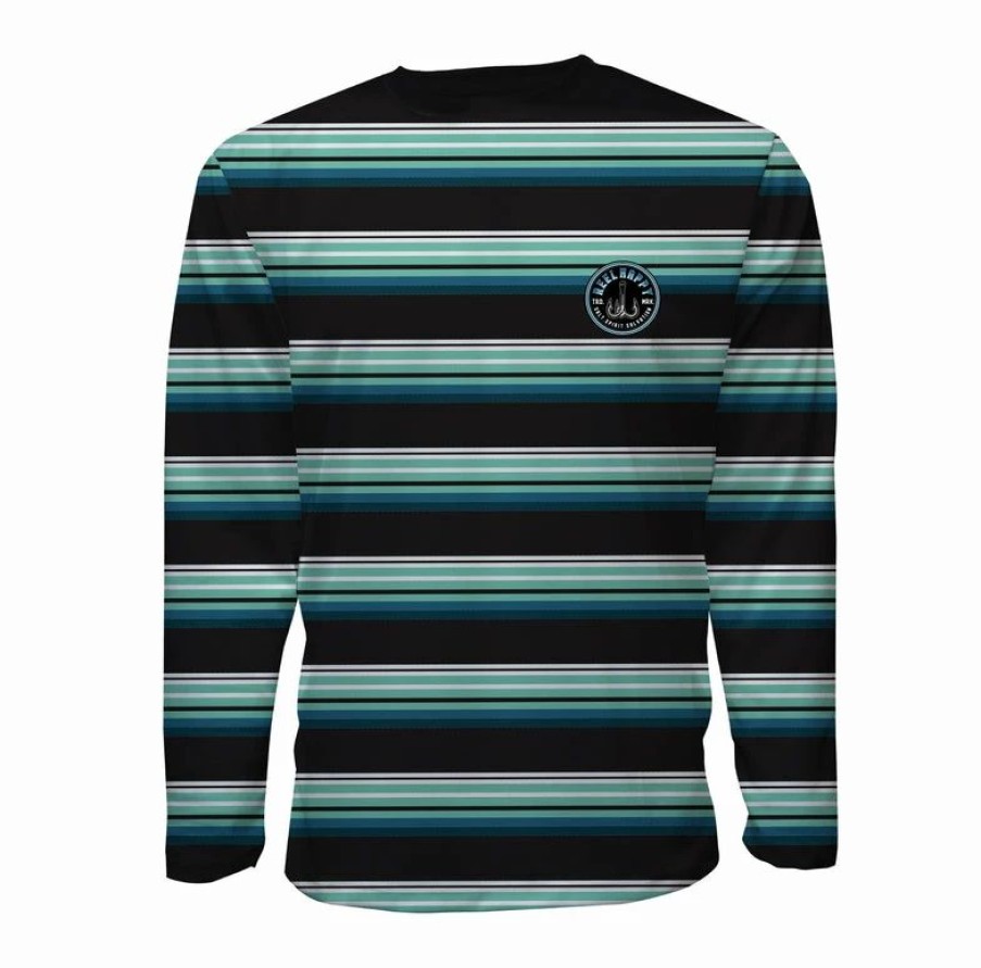 Sun Shirts * | Promo Reel Happy Co Sea Depth Upf 40+ Performance Long Sleeve