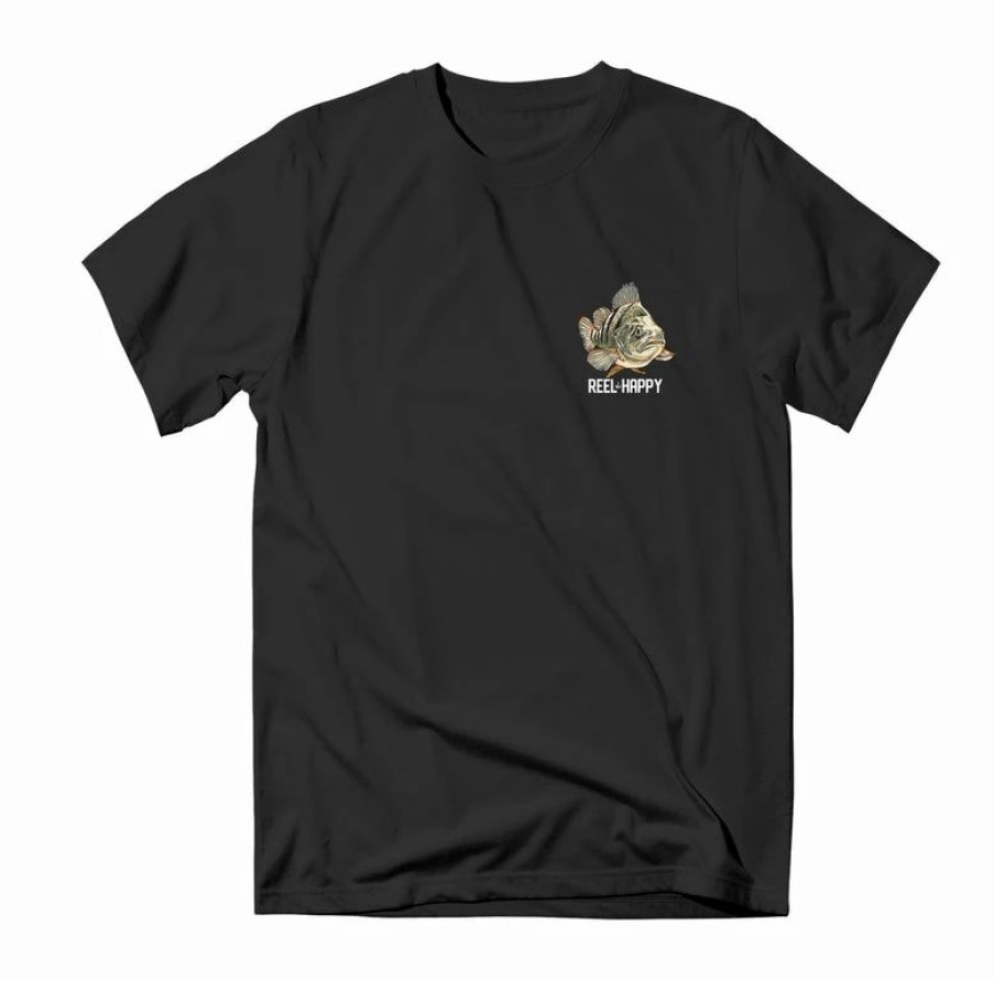 Graphic Tees * | New Reel Happy Co Perch School Tee Black