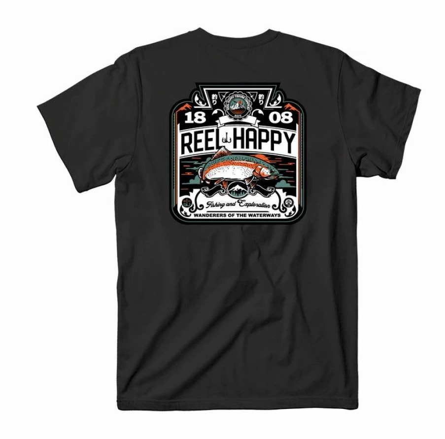 Graphic Tees * | Best Sale Reel Happy Co Boozer Tee Black