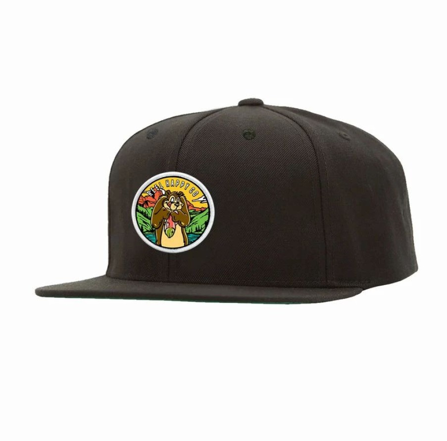 Headwear * | Budget Reel Happy Co River Bounty Snapback Black