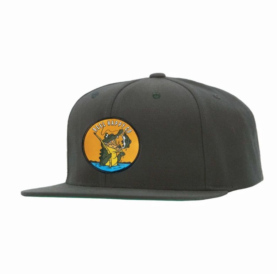 Headwear * | Promo Reel Happy Co Gatoraid Snapback Black