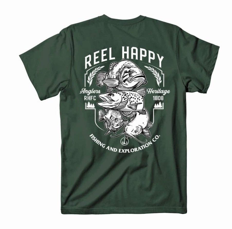 Graphic Tees * | Coupon Reel Happy Co Keep It Fresh Tee Forest Green S