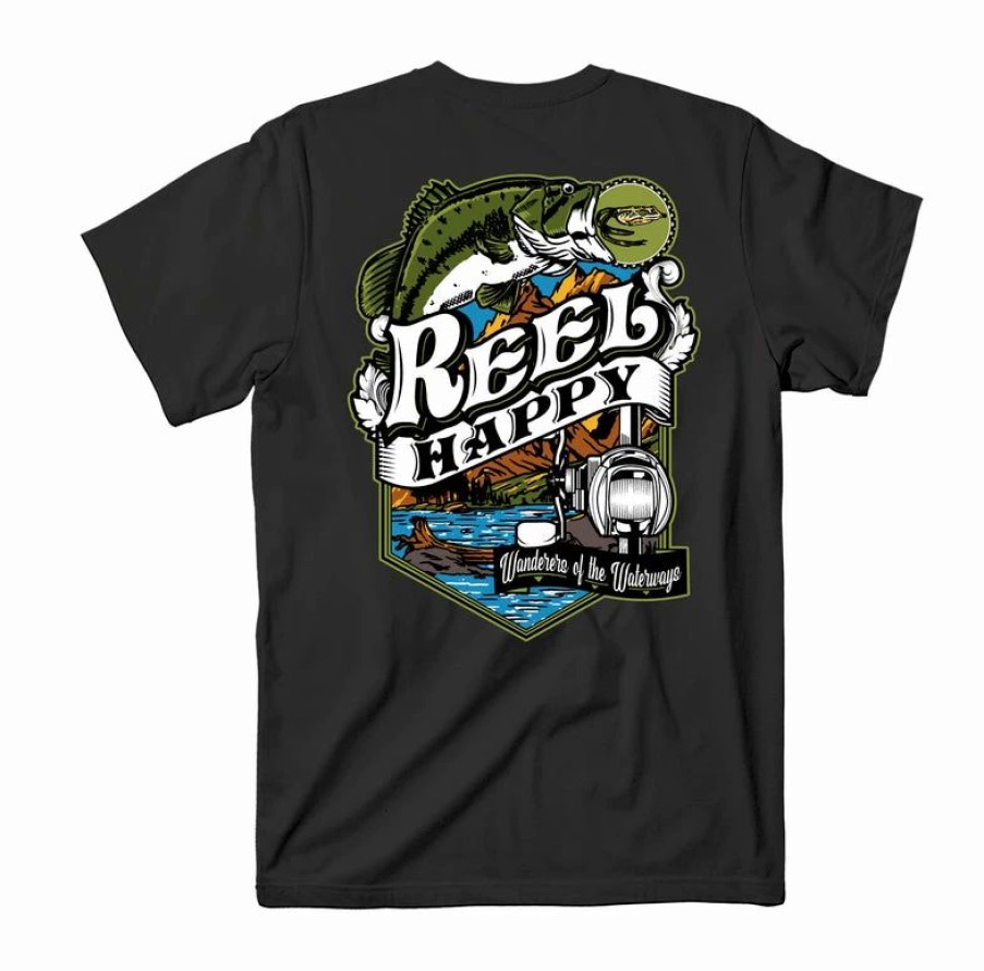 Graphic Tees * | Best Deal Reel Happy Co Virtuoso Too Tee Black