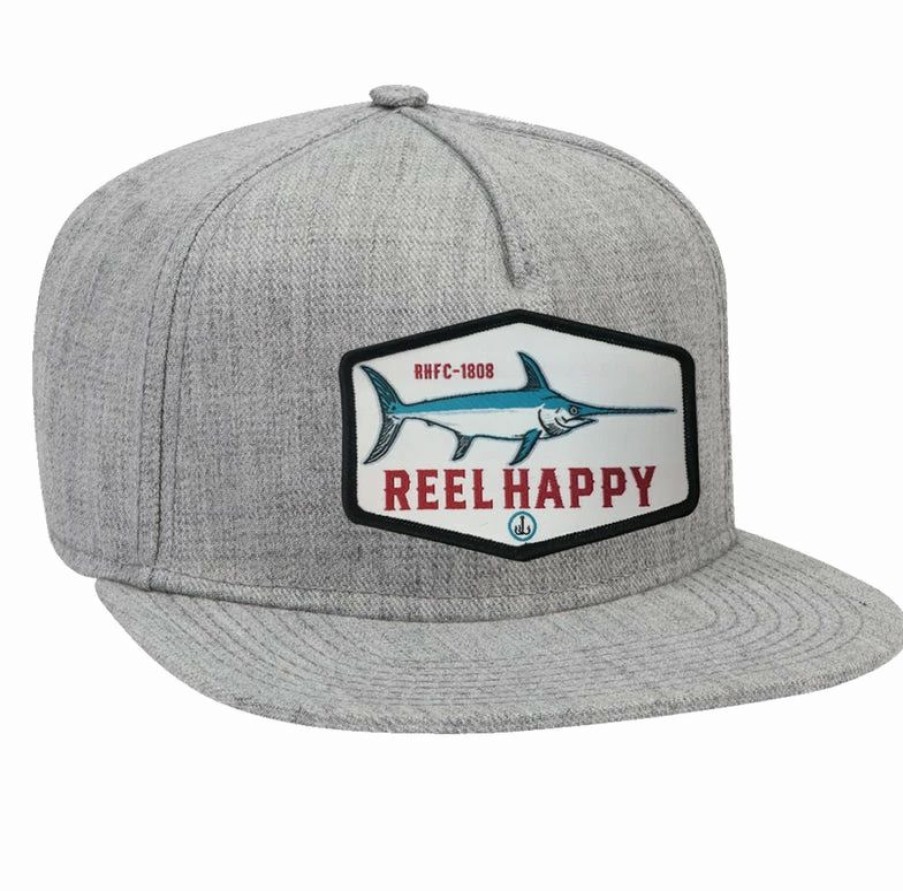 Headwear * | Cheapest Reel Happy Co Lucky Cutter Snapback Grey