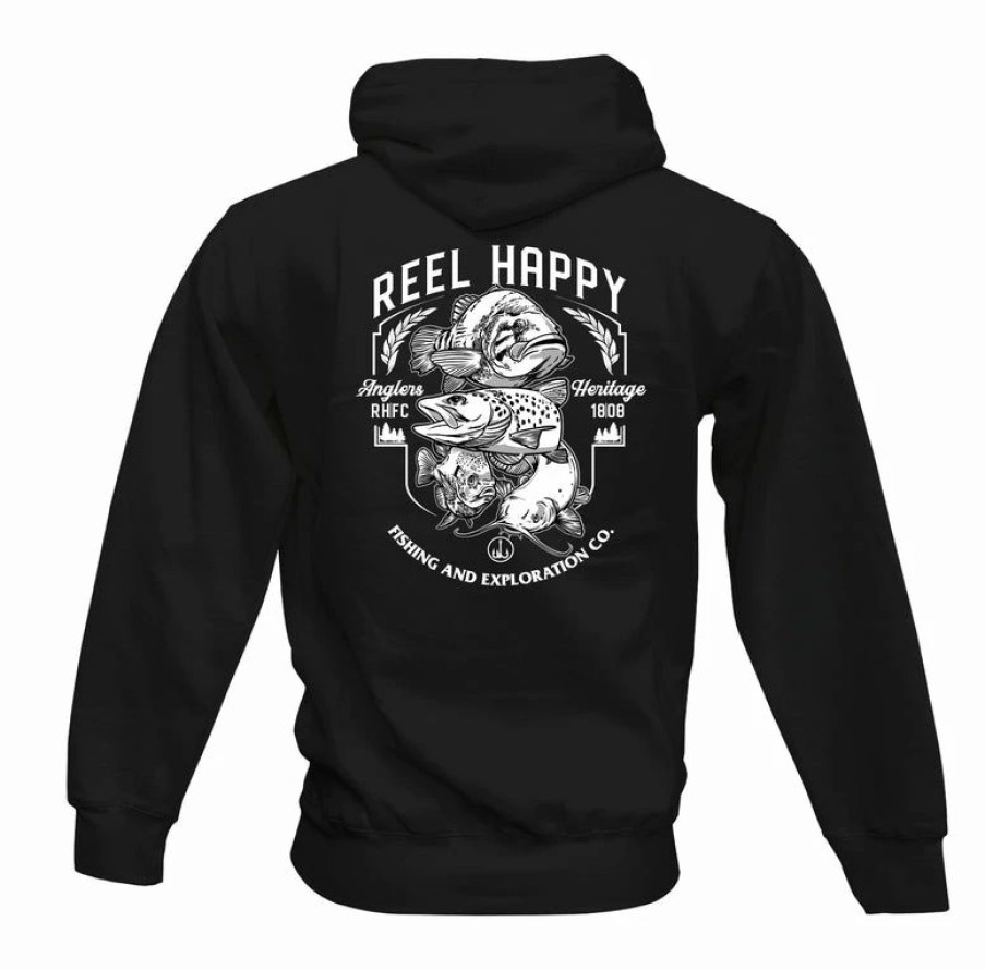 Fleece * | Coupon Reel Happy Co Keep It Fresh Hoodie Black