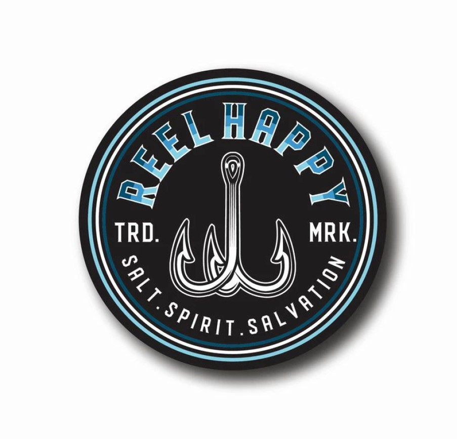 Decals & Accessories * | New Reel Happy Co Treble Fade Icon Pin