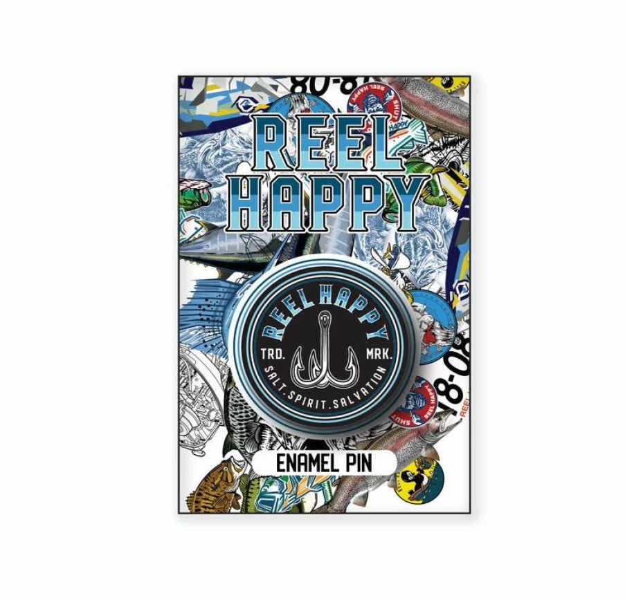 Decals & Accessories * | New Reel Happy Co Treble Fade Icon Pin