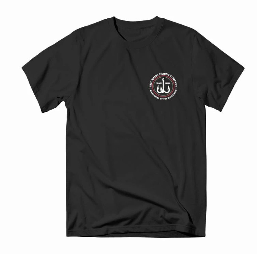 Graphic Tees * | Brand New Reel Happy Co Trailhead Tee Black