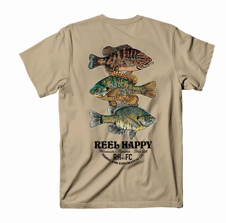 Graphic Tees * | Best Deal Reel Happy Co Frying Pan Stack Tee Sand